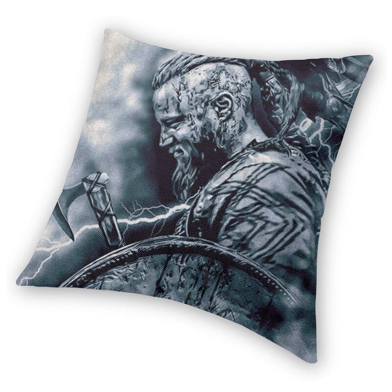 Ragnar Lothbrok Vikings Throw Pillow Decor Home Viking King Luxury Cushion Cover Velvet Pillowcase