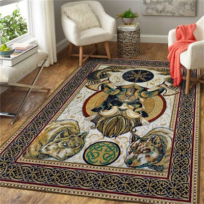 Norse/ Celtic 3D Area Rugs Non Slip Mat - Home Decor