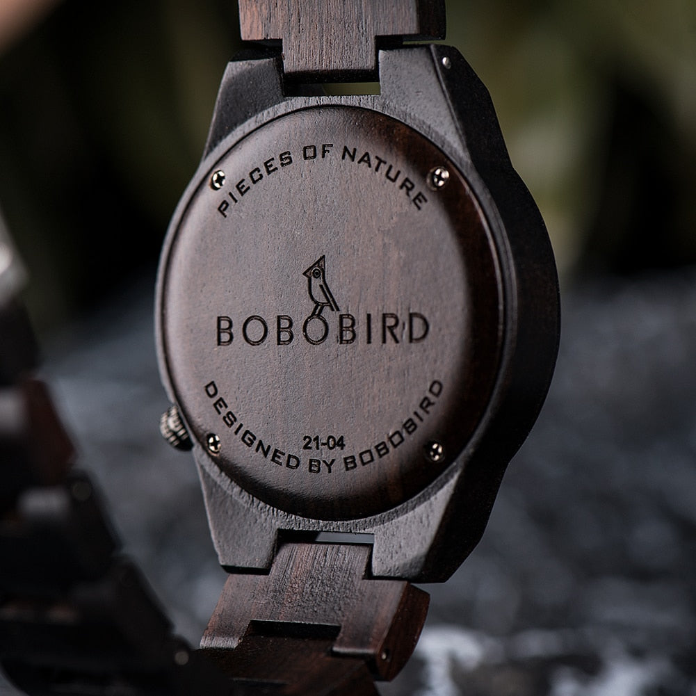 BOBO BIRD Wooden Watch Viking Men Watches