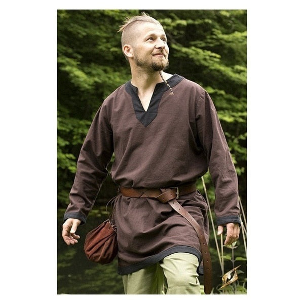 2022 Men Medieval Viking Shirts Pirate