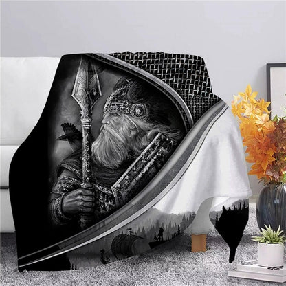 Viking Warrior Fleece Blanket