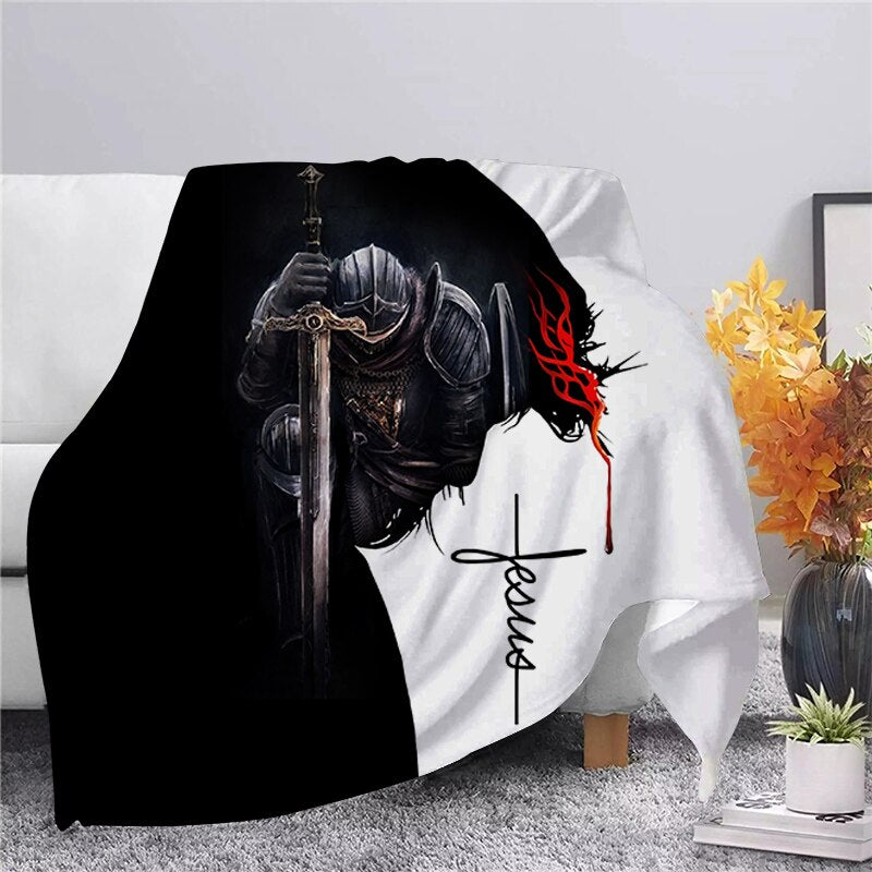 Viking Warrior Fleece Blanket