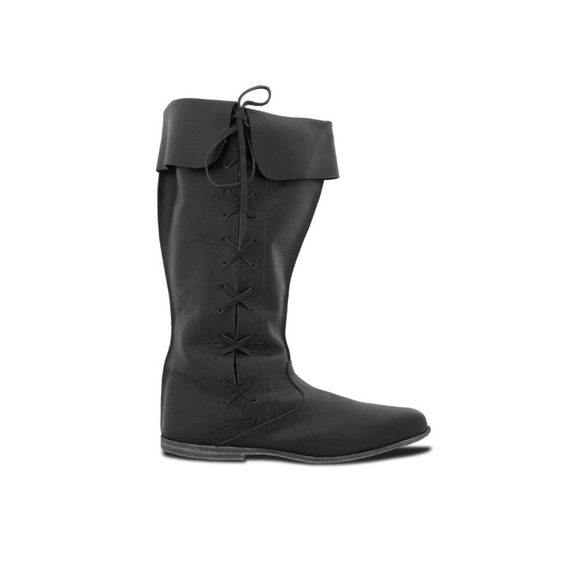 Women & Mens Leather Knight High Boots