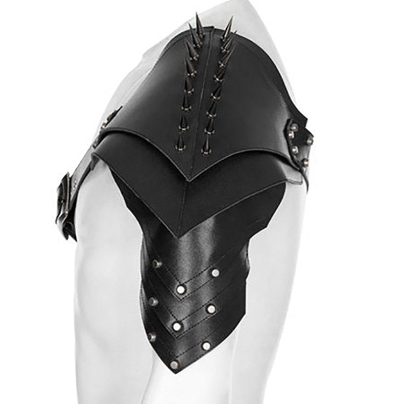 Medieval Spiked Shoulder Armour Leather Costume