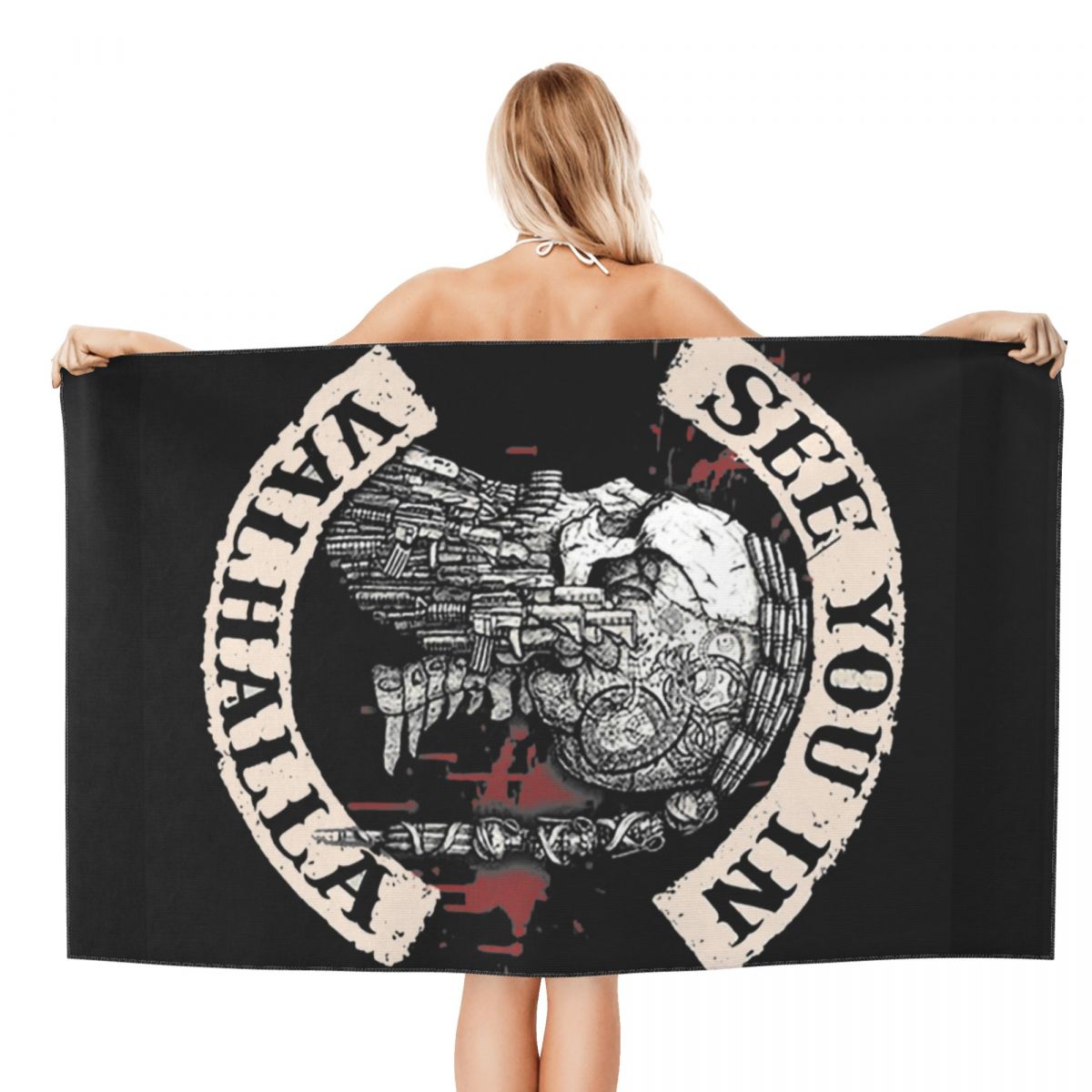 See You In Valhalla - Absorbent Microfiber - Quick Dry / Warrior Sports Towel