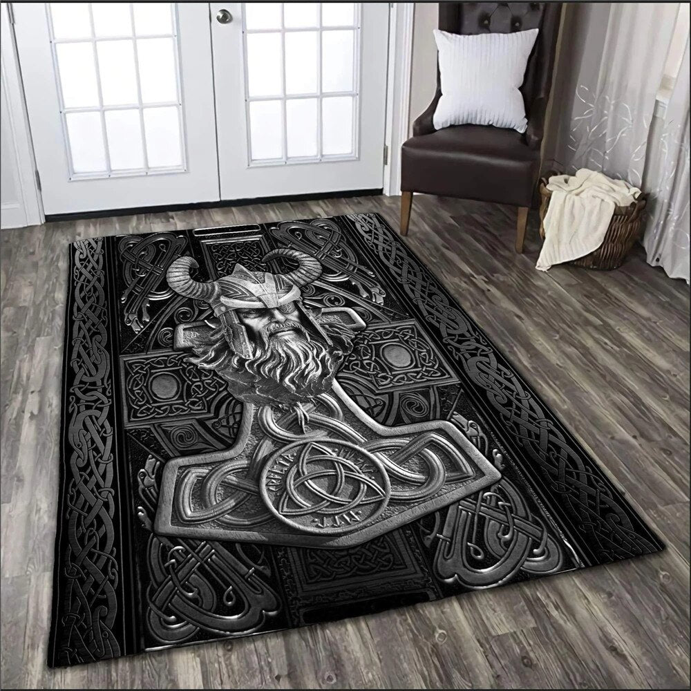 Viking Bird Patterns 3D Printed Rug Carpets