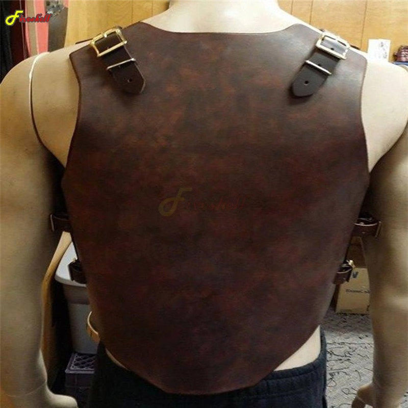 Mens Leather Armour Top/ Costume