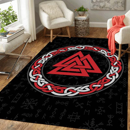 Viking Area Rugs- Vegvisir /Thors Hammer/Ragnarok- Home Decor