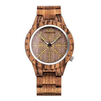 BOBO BIRD Wooden Watch Viking Men Watches