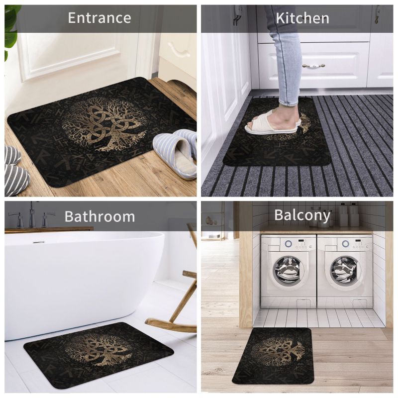 Norse Mythology Floor Mats- Outdoor Or Bathroom Home Decor