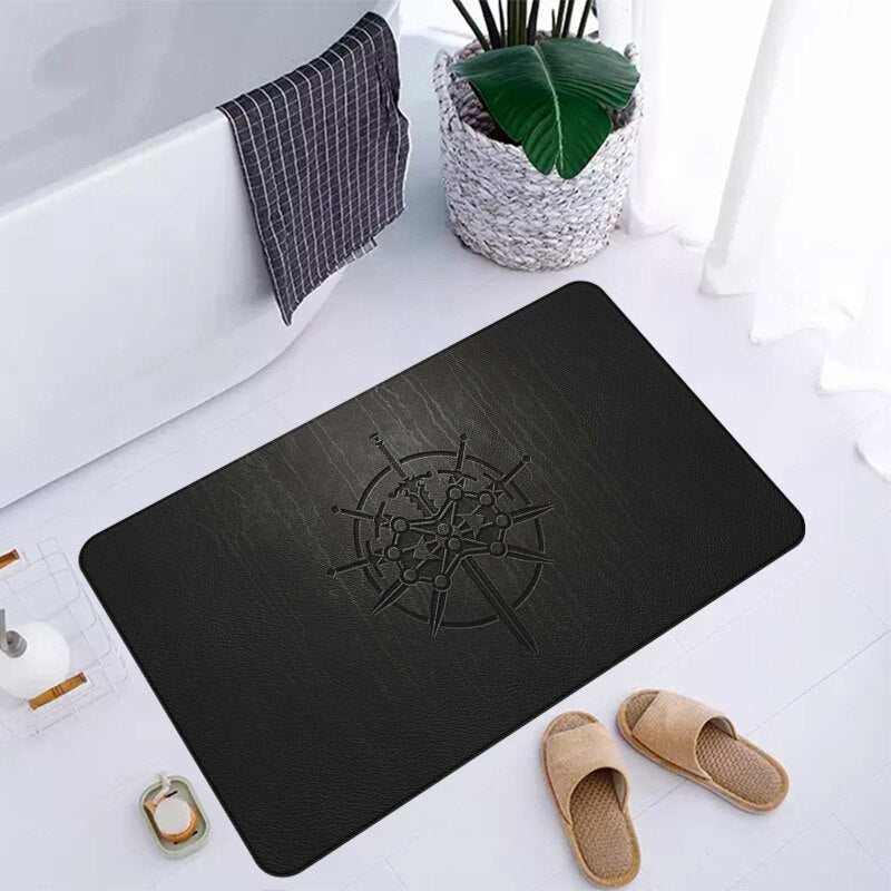 Decorative Floor Mats/ Bath/Doormat- Viking Compass 'Vefvisir' /Protective Shield