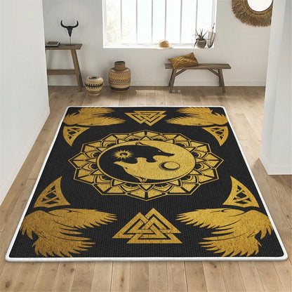 Viking Bird Floor Mats 3D All Over Printed Carpets