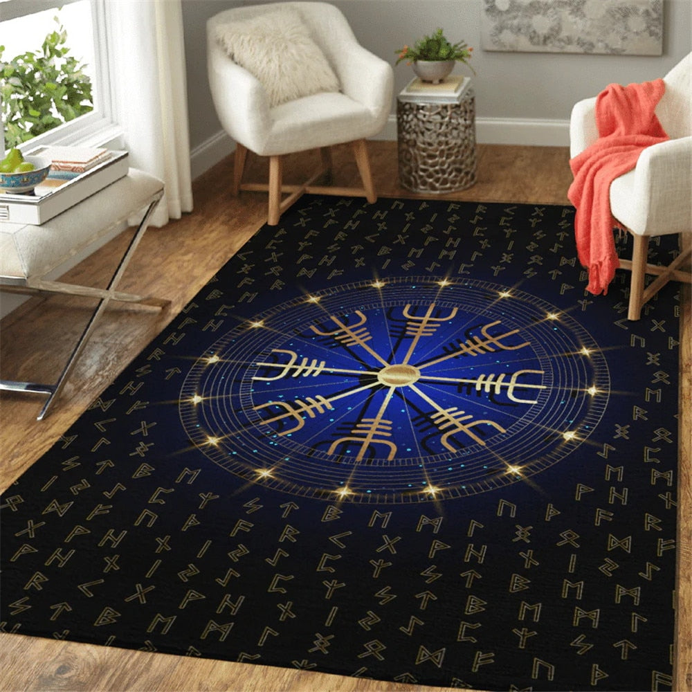 Viking Bird Floor Mats 3D All Over Printed Carpets