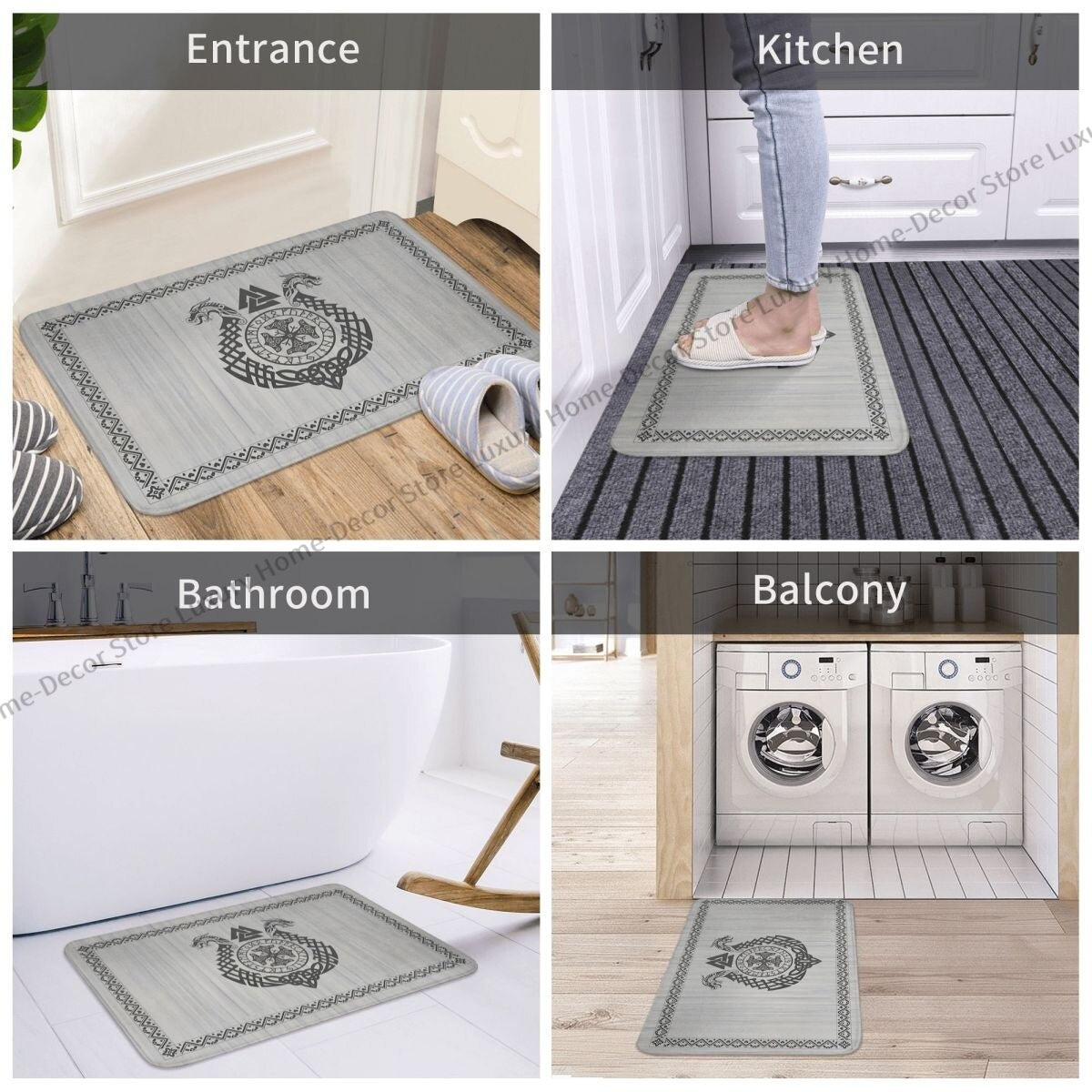 Bath Non-Slip Carpet Viking