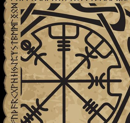 Norse Runes Mythology Tablecloth