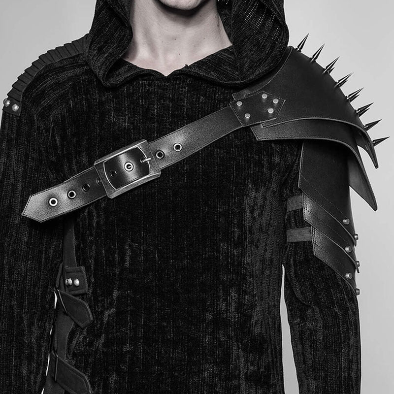 Medieval Spiked Shoulder Armour Leather Costume