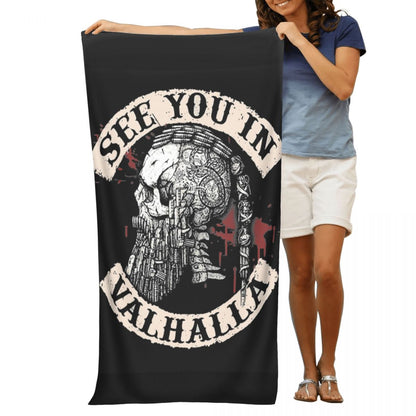 See You In Valhalla - Absorbent Microfiber - Quick Dry / Warrior Sports Towel