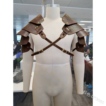 Mens Leather Armour Top/ Costume