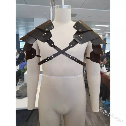 Mens Leather Armour Top/ Costume