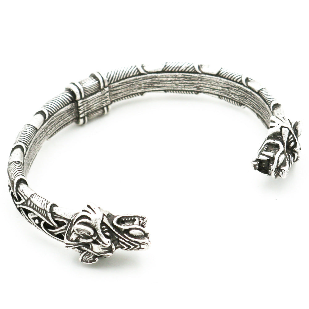 Viking Bracelet Wolf Head Viking