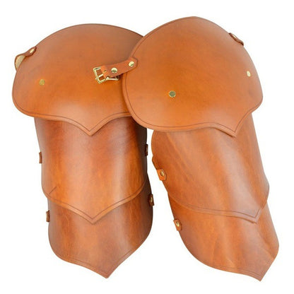 Leather Studded Shoulder Pads Men's Armor